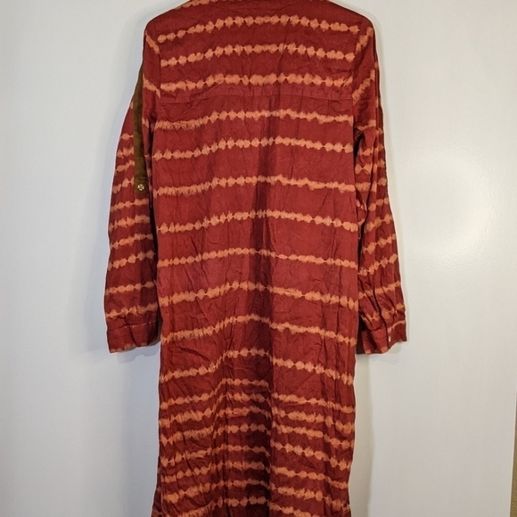Soft Surroundings cardigan striped tie dye open front size large - Picture 8 of 11